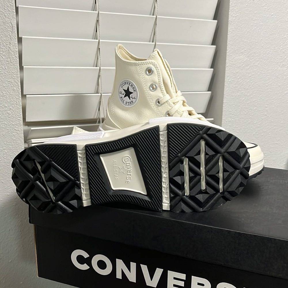 NWT Converse Women's Run Star Legacy CX Shoes - Off white - High Top - A00868C - Picture 9 of 12
